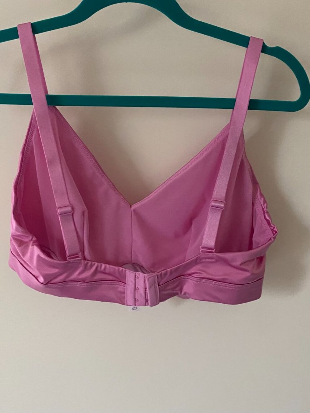 Pink Faux Satin Auden Bralette - Picture 3 of 5